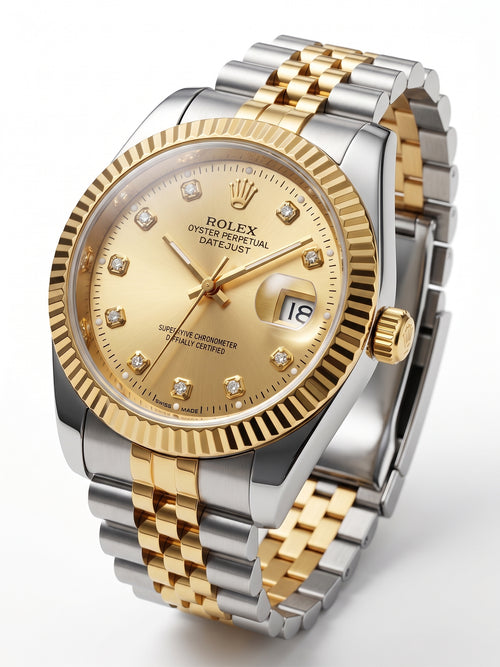Luxury Two-Tone Gold & Steel Watch
