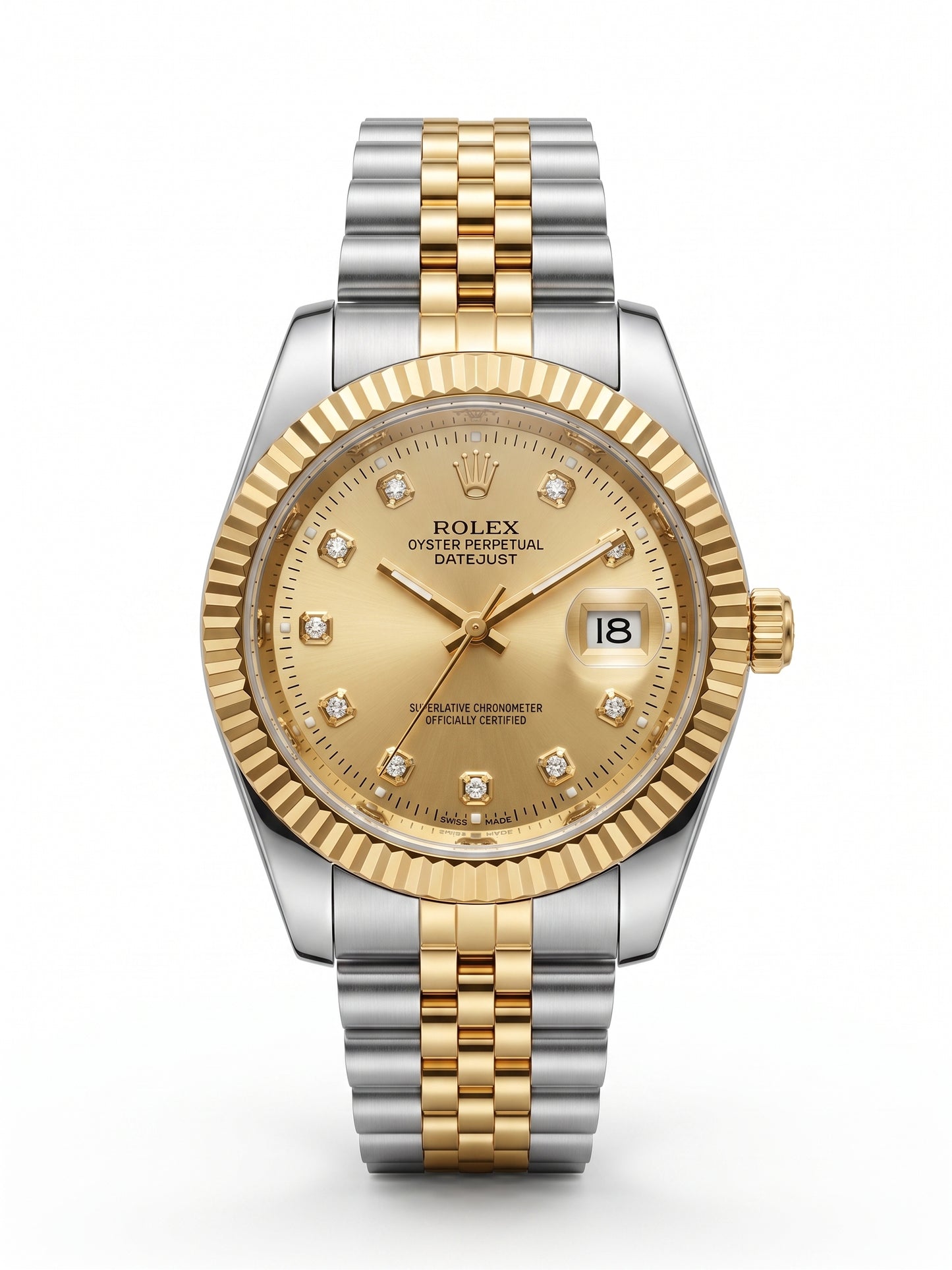 Luxury Two-Tone Gold & Steel Watch