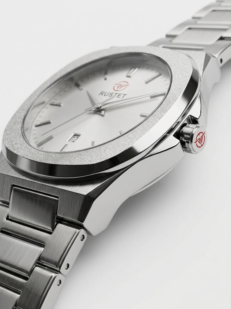 Rustet Sterling Classic Silver Watch