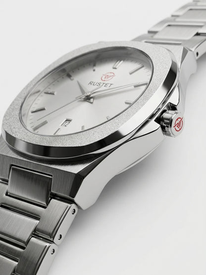 Rustet Sterling Classic Silver Watch