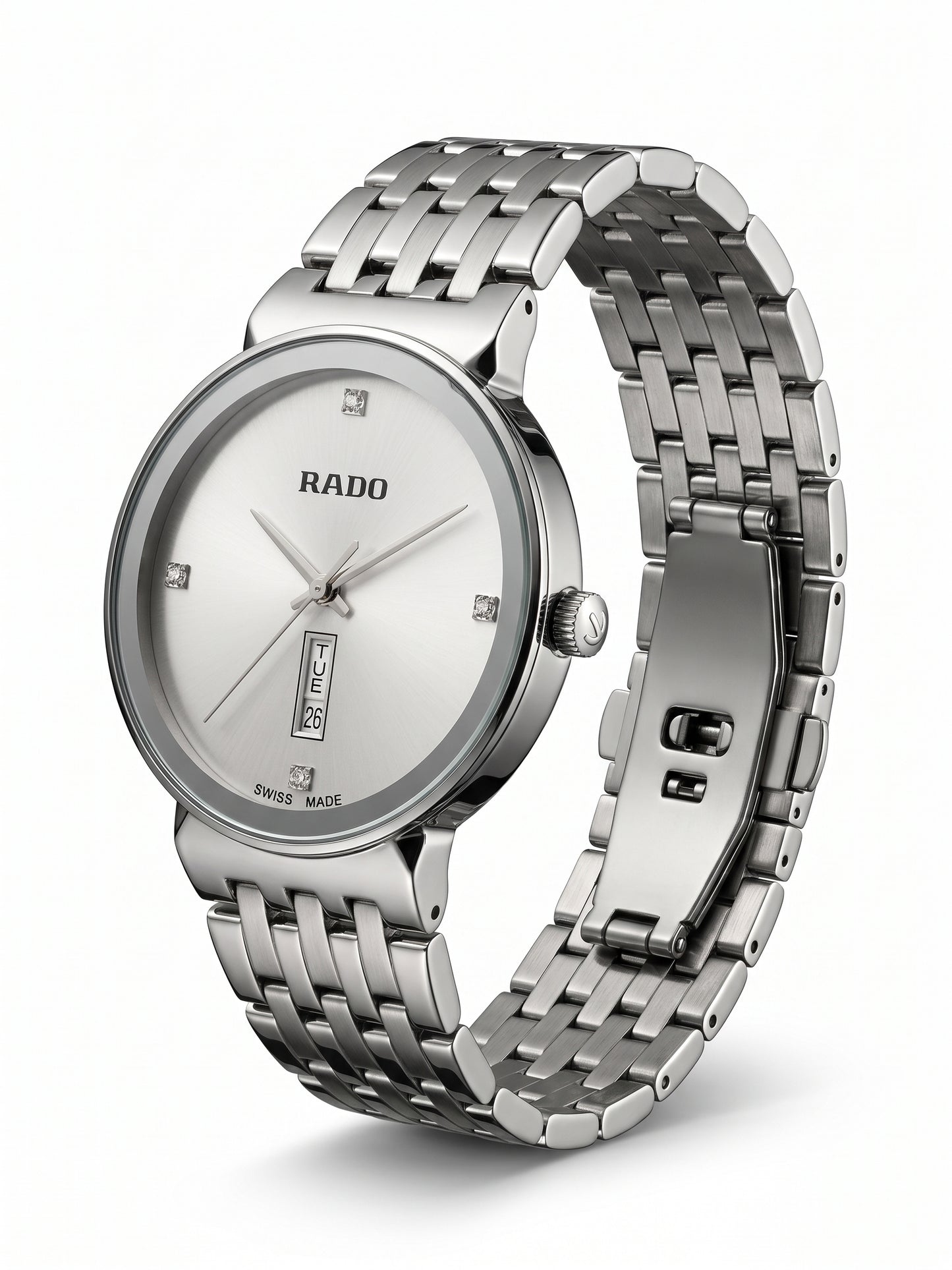 RADO Silver Stainless Steel Luxury Watch