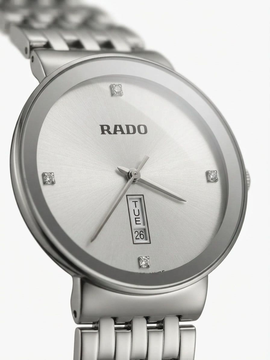 RADO Silver Stainless Steel Luxury Watch