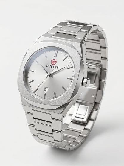 Rustet Sterling Classic Silver Watch