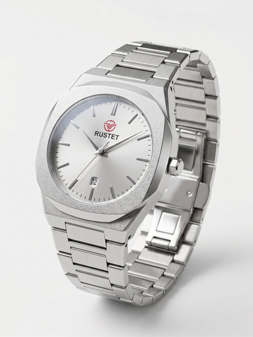Rustet Sterling Classic Silver Watch