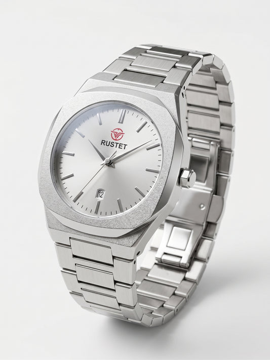 Rustet Sterling Classic Silver Watch